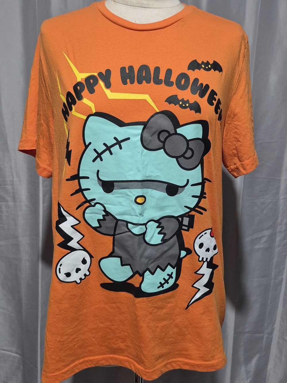 Hello Kitty Orange Tee with Mint Zombie